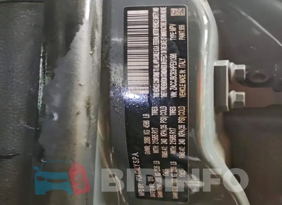 ZACCJBCB3HPE91396 Photo# 13