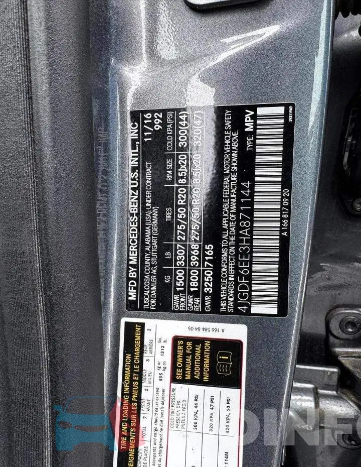 4JGDF6EE3HA871144 Photo# 12