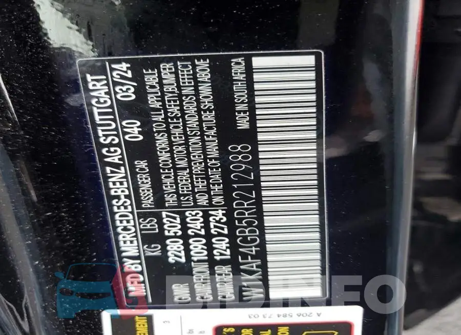 W1KAF4GB5RR212988 Photo# 12