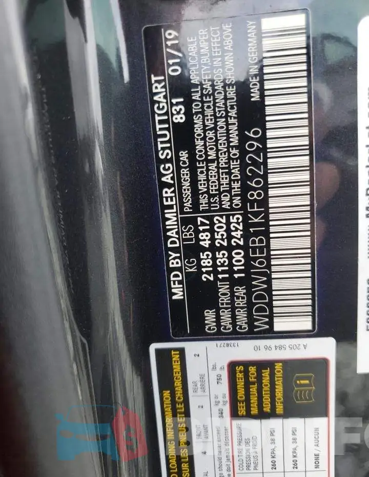 WDDWJ6EB1KF862296 Photo# 12