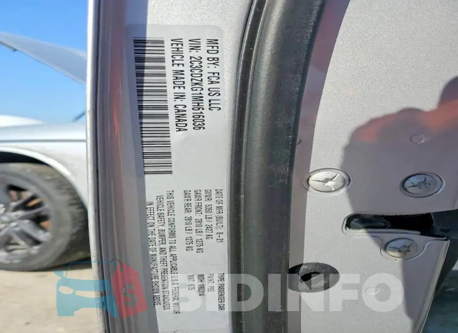 2C3CDZKG1MH616036 Photo# 12