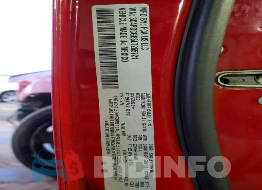 3C4PDCGB6LT265721 Photo# 13