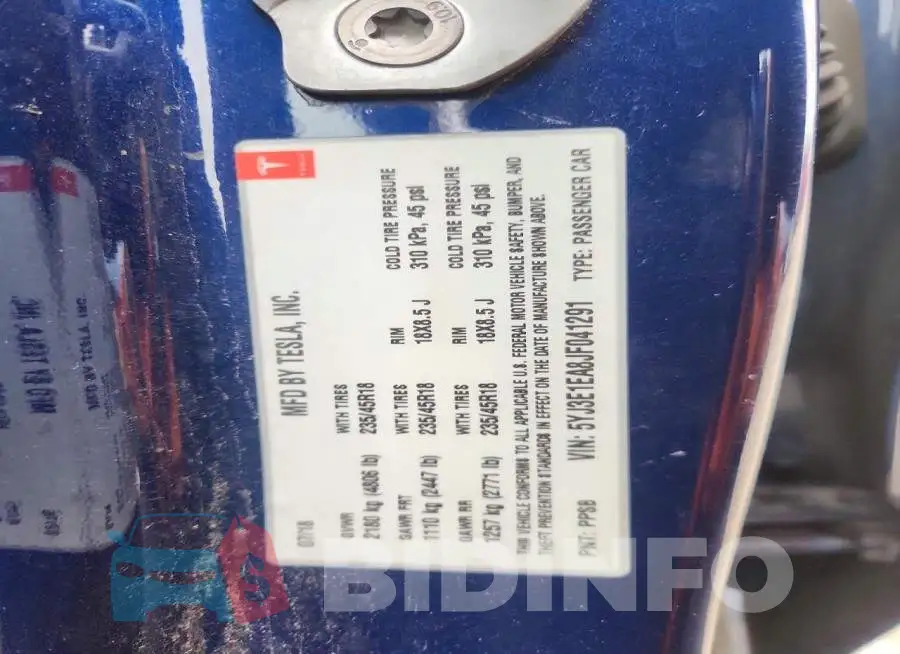 5YJ3E1EA8JF041291 Photo# 13