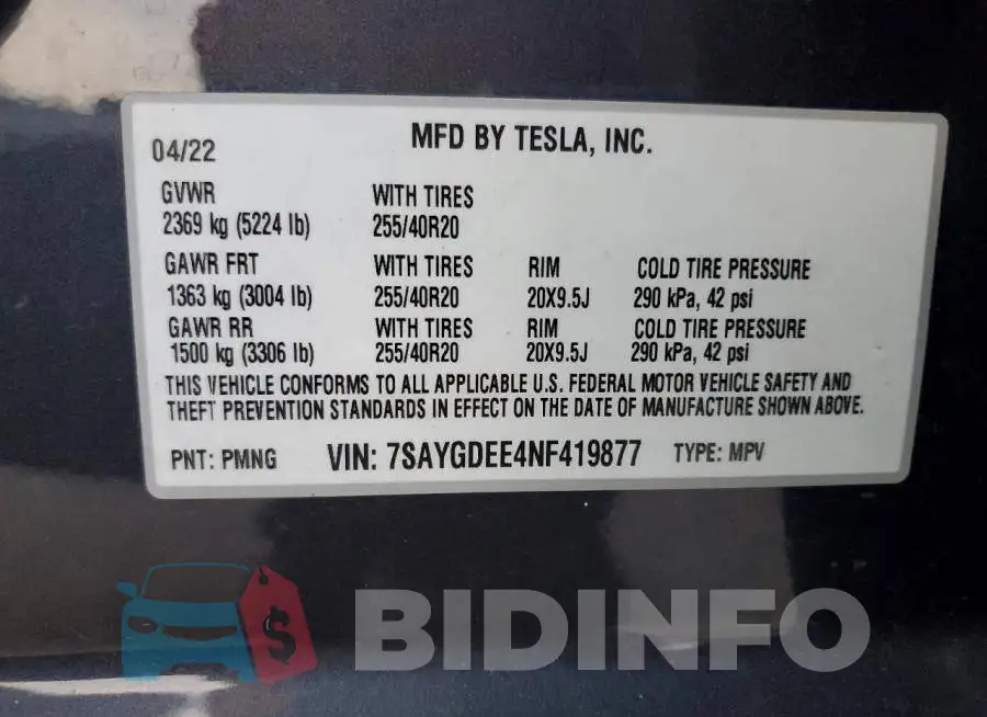 7SAYGDEE4NF419877 Photo# 12