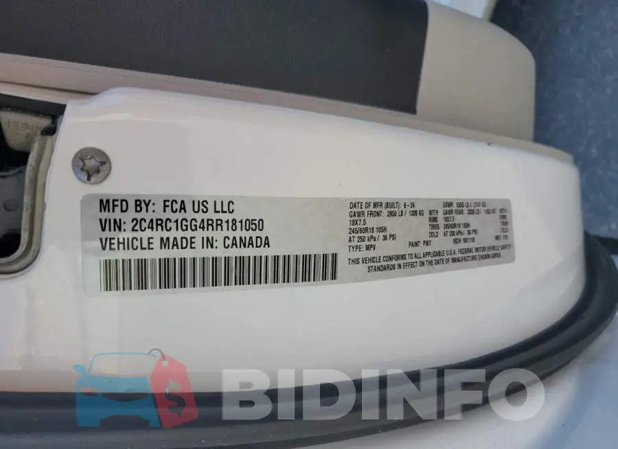 2C4RC1GG4RR181050 Photo# 13
