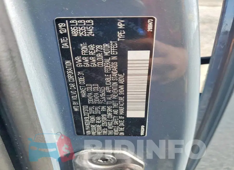 YV4162UK9L2273700 Photo# 14