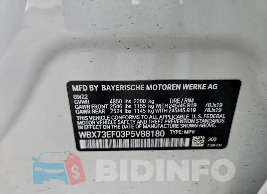 WBX73EF03P5V88180 Photo# 13