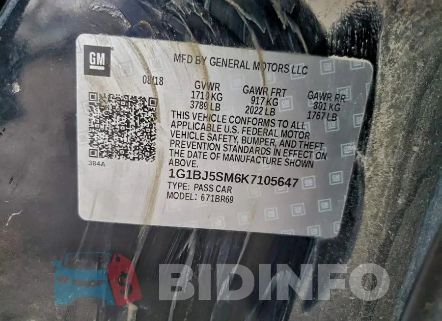 1G1BJ5SM6K7105647 Photo# 12