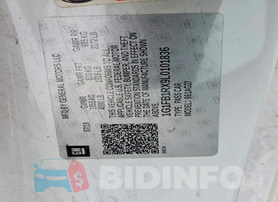 1G1FB1RX9L0101836 Photo# 12