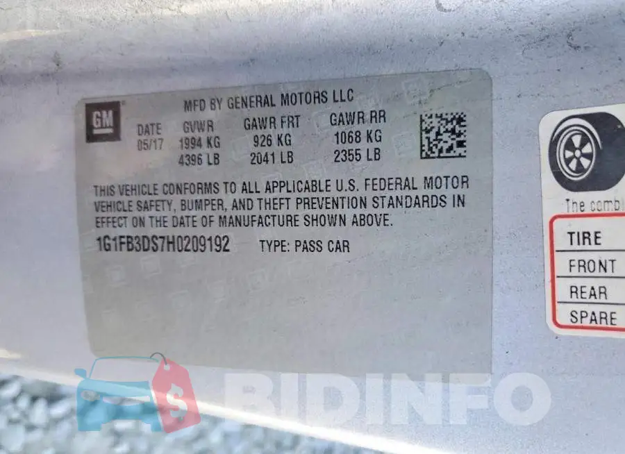 1G1FB3DS7H0209192 Photo# 12