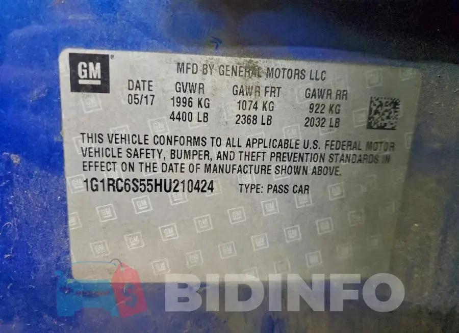 1G1RC6S55HU210424 Photo# 12