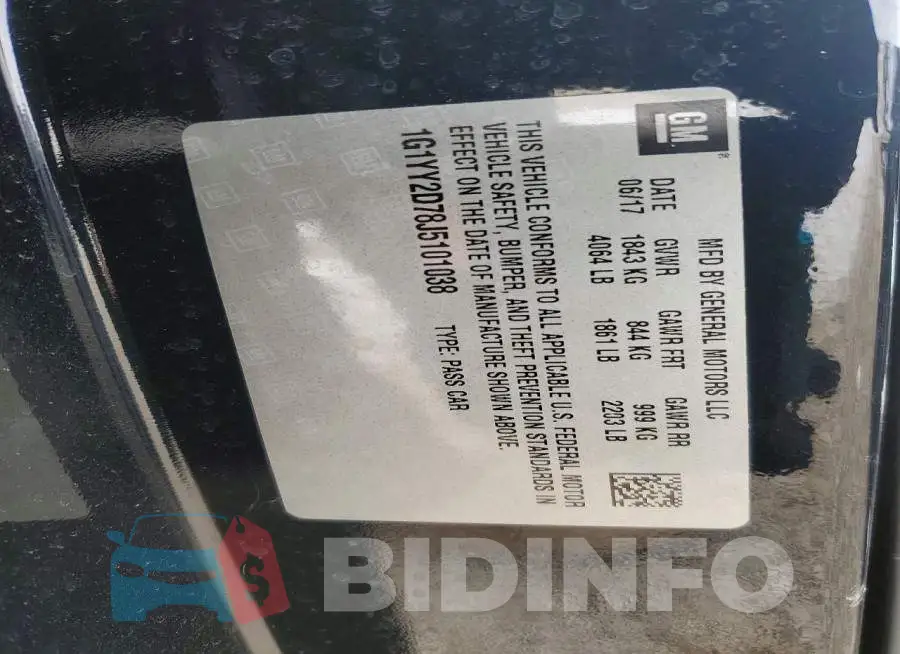 1G1YY2D78J5101038 Photo# 12
