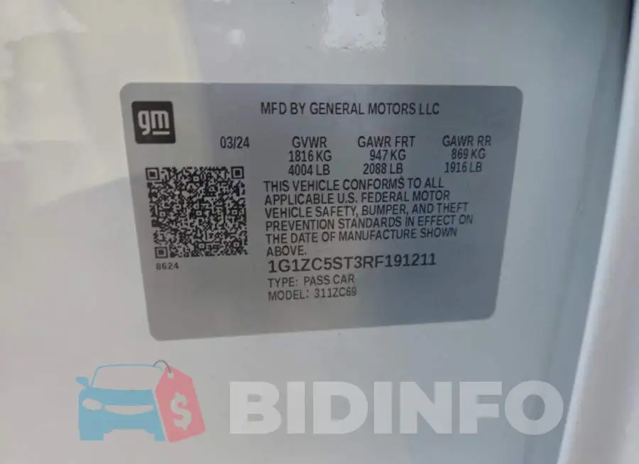 1G1ZC5ST3RF191211 Photo# 12