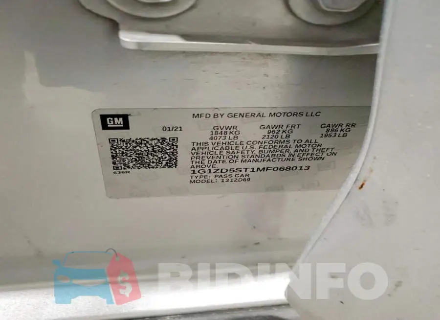 1G1ZD5ST1MF068013 Photo# 12