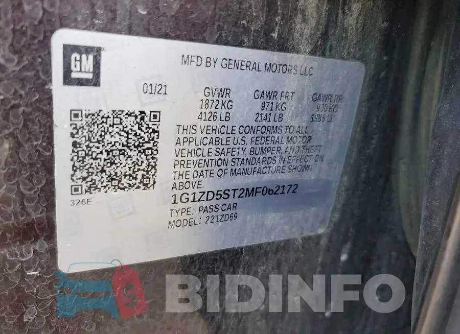 1G1ZD5ST2MF062172 Photo# 12