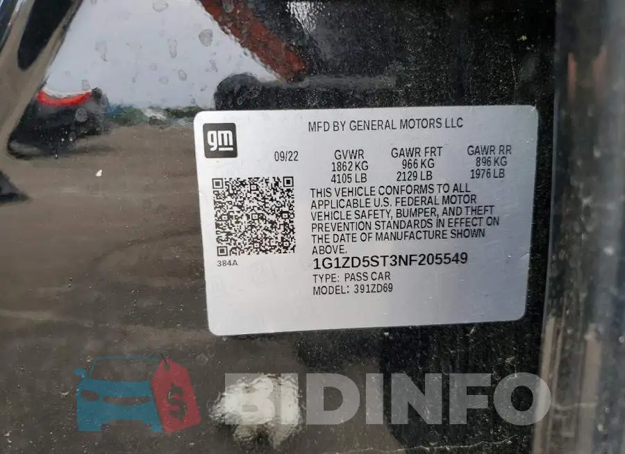 1G1ZD5ST3NF205549 Photo# 12
