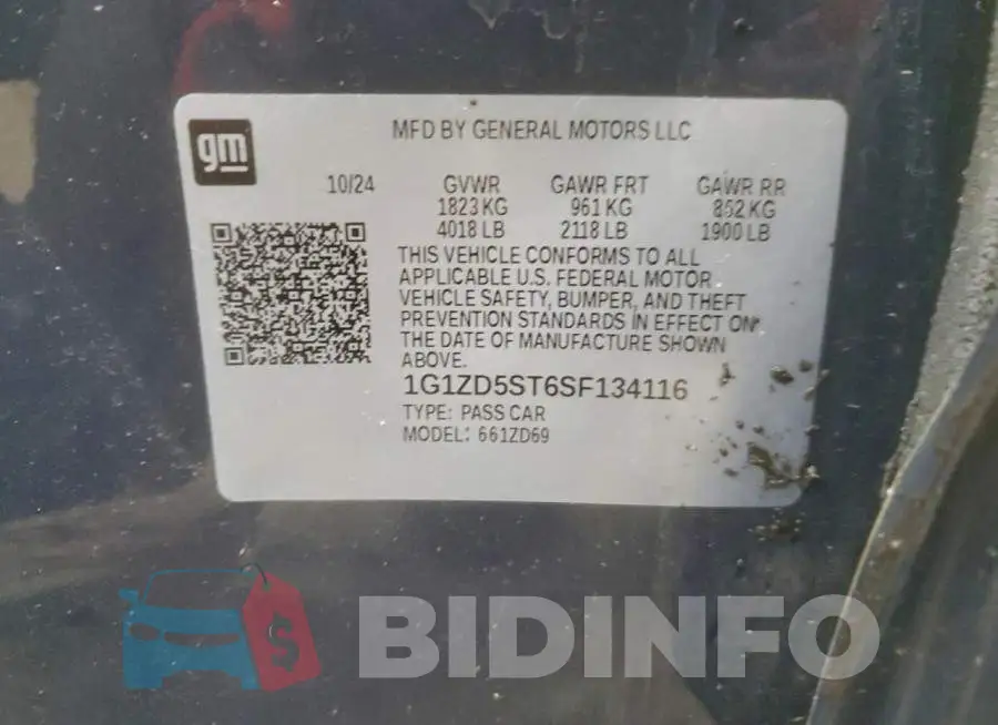 1G1ZD5ST6SF134116 Photo# 12