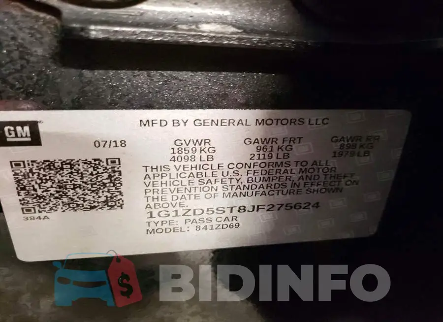 1G1ZD5ST8JF275624 Photo# 12
