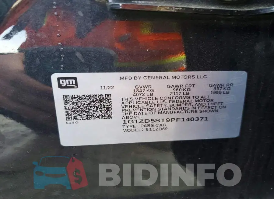 1G1ZD5ST9PF140371 Photo# 12