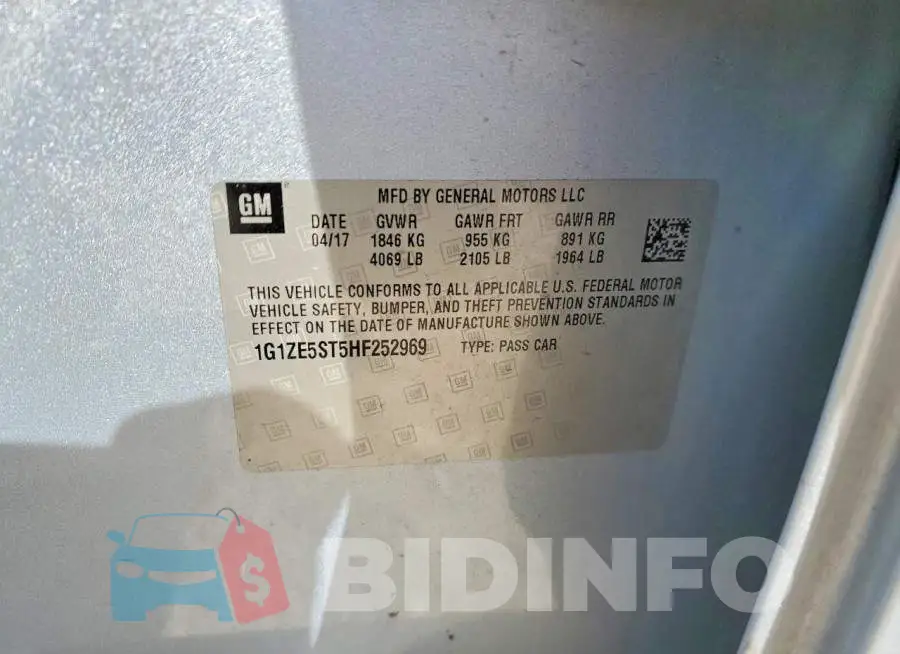 1G1ZE5ST5HF252969 Photo# 11