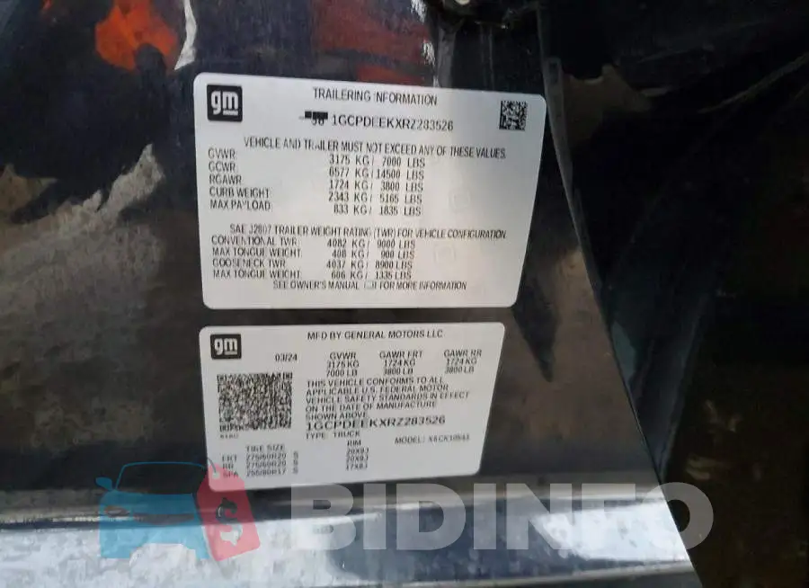 1GCPDEEKXRZ283526 Photo# 12