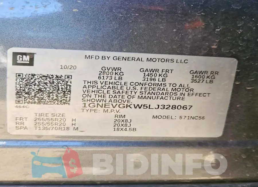 1GNEVGKW5LJ328067 Photo# 13
