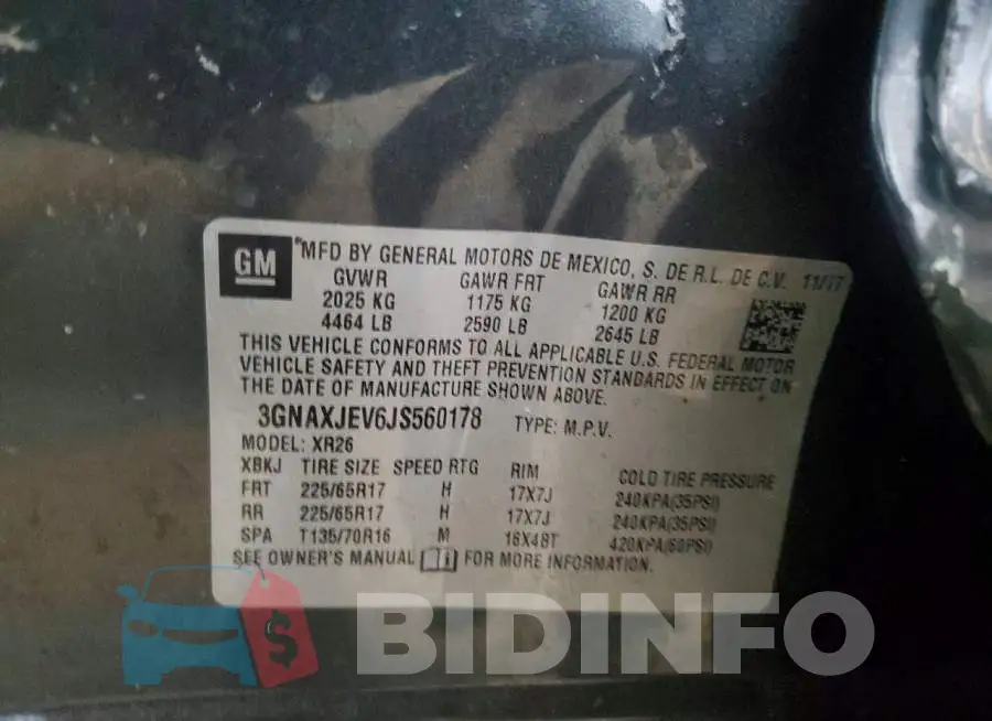 3GNAXJEV6JS560178 Photo# 12
