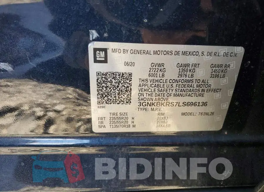 3GNKBKRS7LS696136 Photo# 13