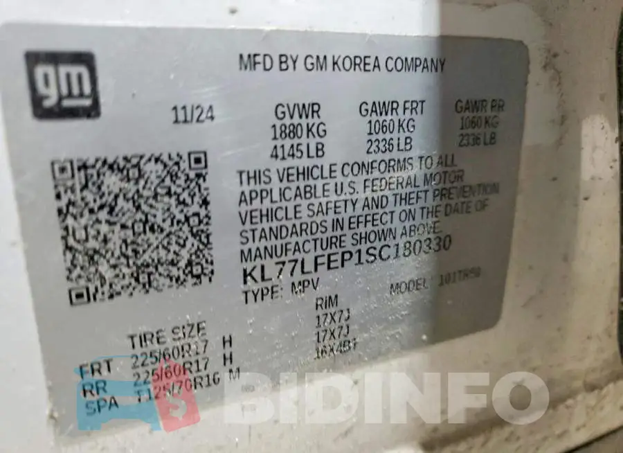 KL77LFEP1SC180330 Photo# 12