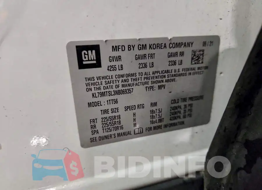 KL79MTSL3NB069357 Photo# 13