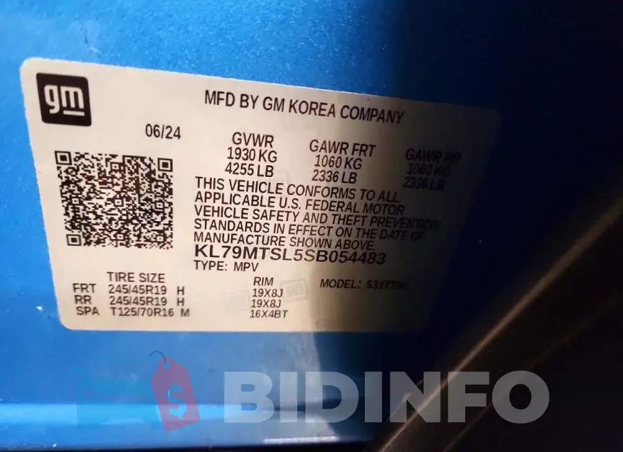 KL79MTSL5SB054483 Photo# 14
