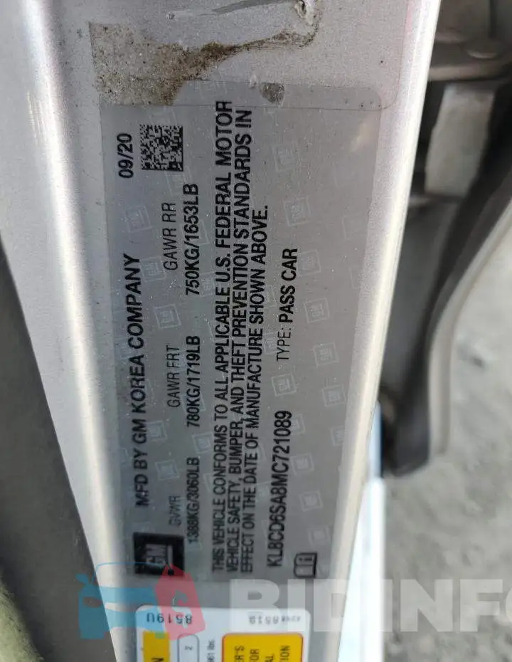 KL8CD6SA8MC721089 Photo# 12