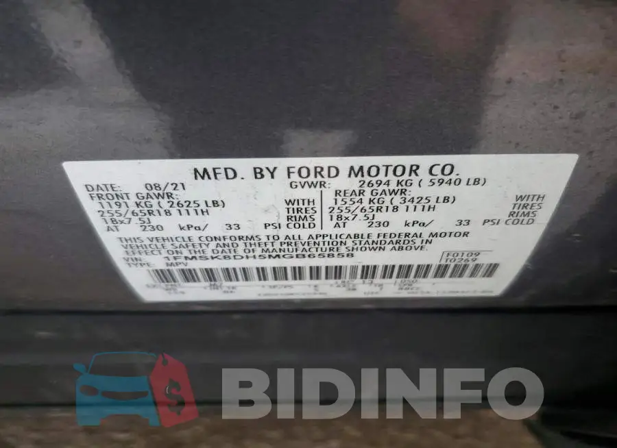 1FMSK8DH5MGB65858 Photo# 13