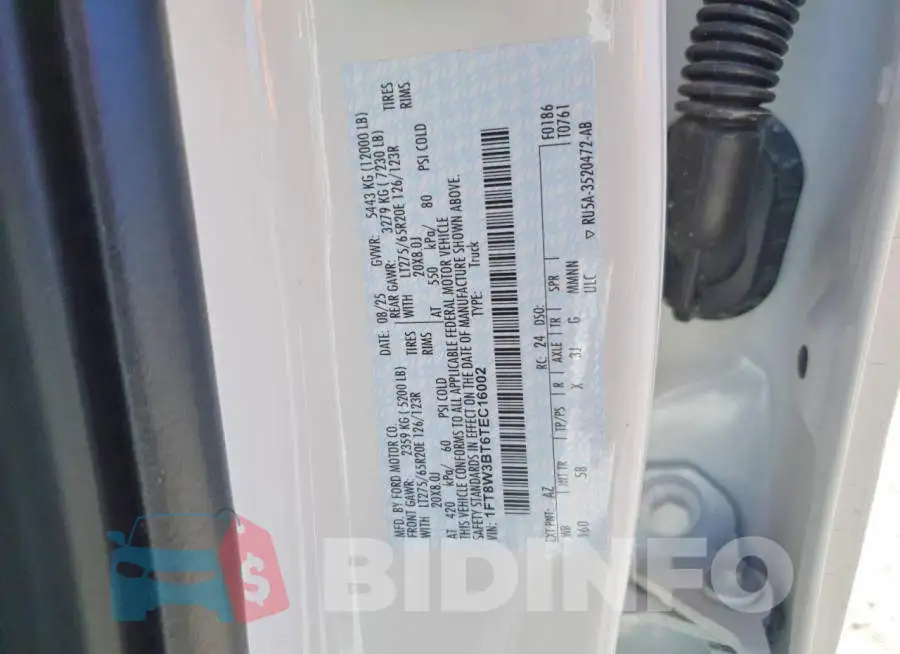 1FT8W3BT6TEC16002 Photo# 13