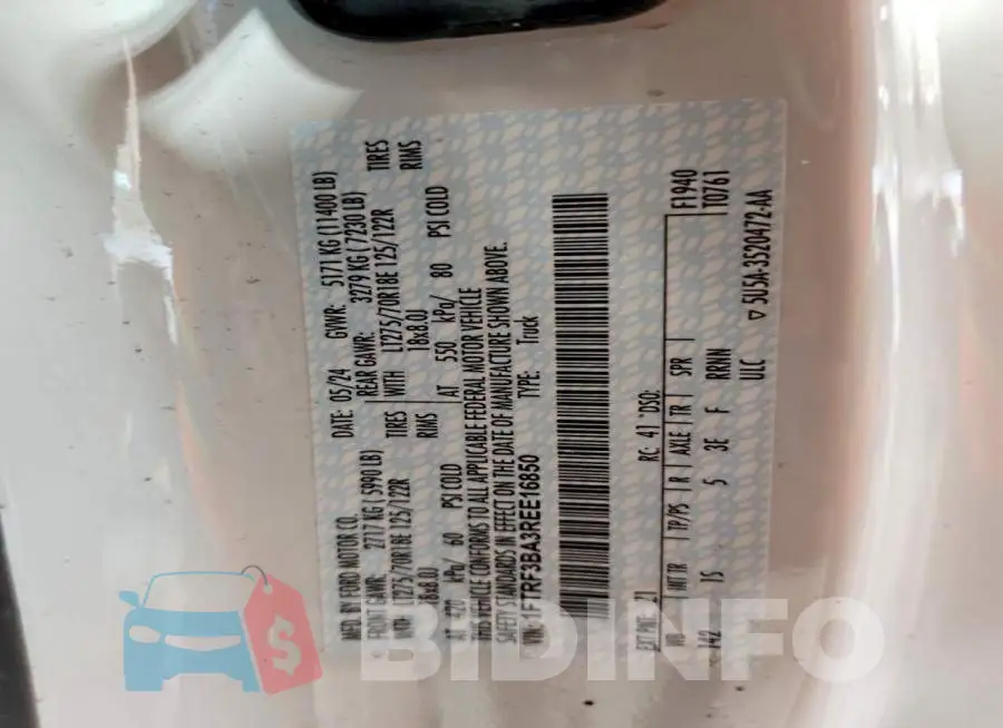 1FTRF3BA3REE16850 Photo# 13