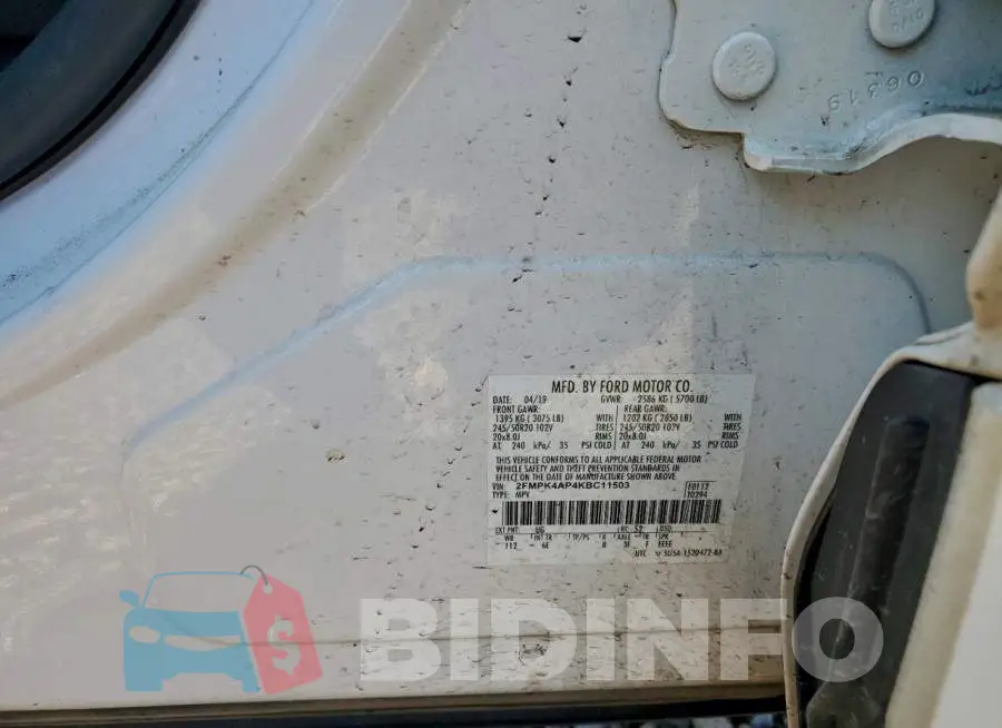 2FMPK4AP4KBC11503 Photo# 13