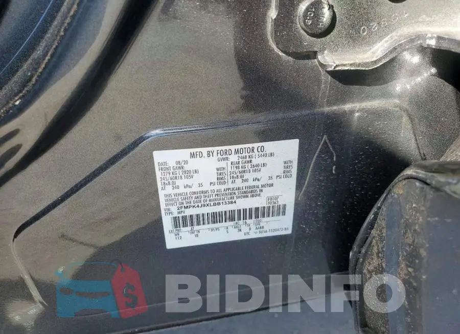 2FMPK4J9XLBB13384 Photo# 12