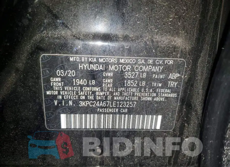 3KPC24A67LE123257 Photo# 13