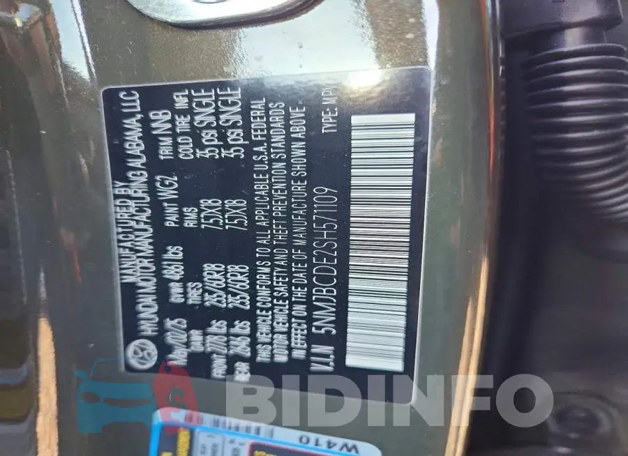 5NMJBCDE2SH571109 Photo# 13