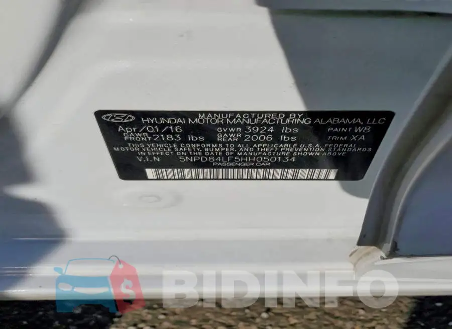 5NPD84LF5HH050134 Photo# 12