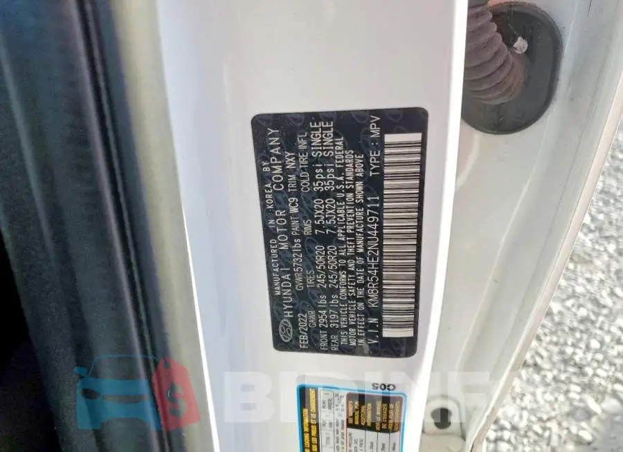 KM8R54HE2NU449711 Photo# 13