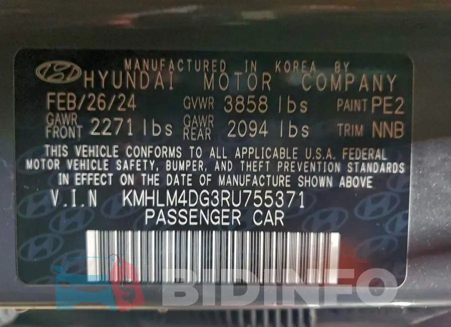 KMHLM4DG3RU755371 Photo# 12