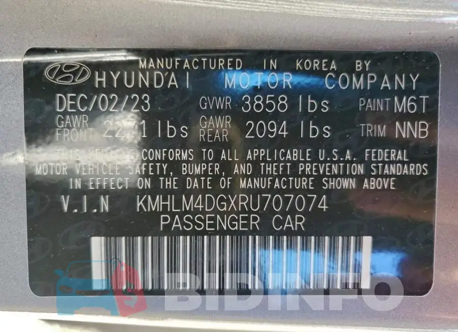 KMHLM4DGXRU707074 Photo# 12