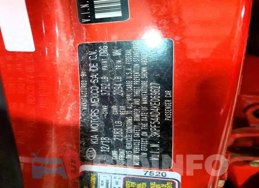 3KPF54AD4KE069627 Photo# 12