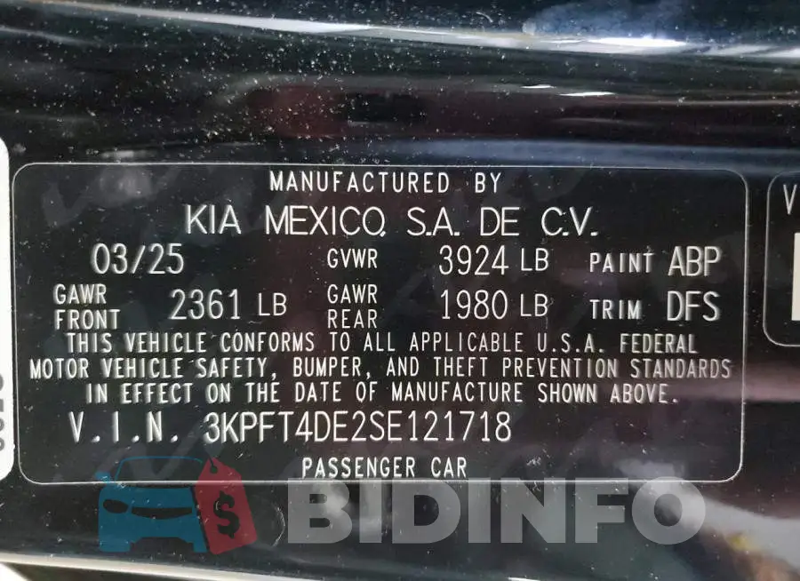 3KPFT4DE2SE121718 Photo# 12