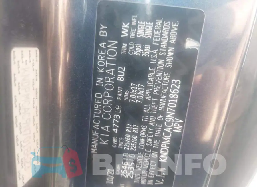 KNDPMCAC9N7018623 Photo# 13
