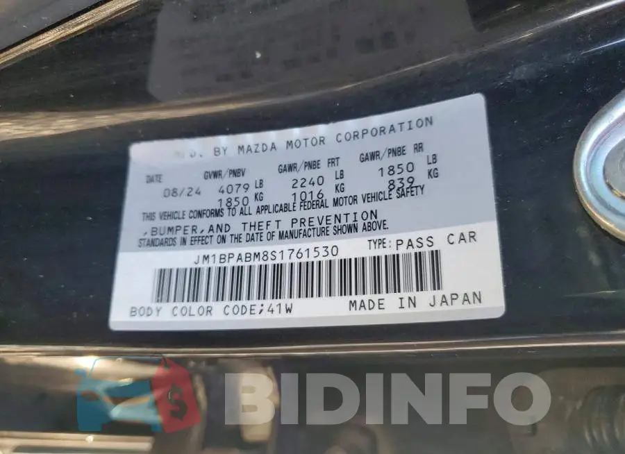 JM1BPABM8S1761530 Photo# 12