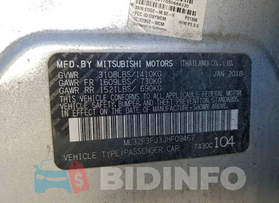 ML32F3FJ3JHF09467 Photo# 12