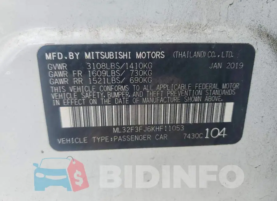 ML32F3FJ6KHF11053 Photo# 12