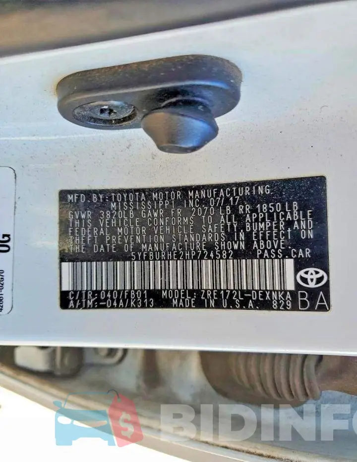 5YFBURHE2HP724582 Photo# 12